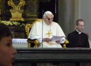 Benedikt XVI. v Praze - u Pražského Jezulátka