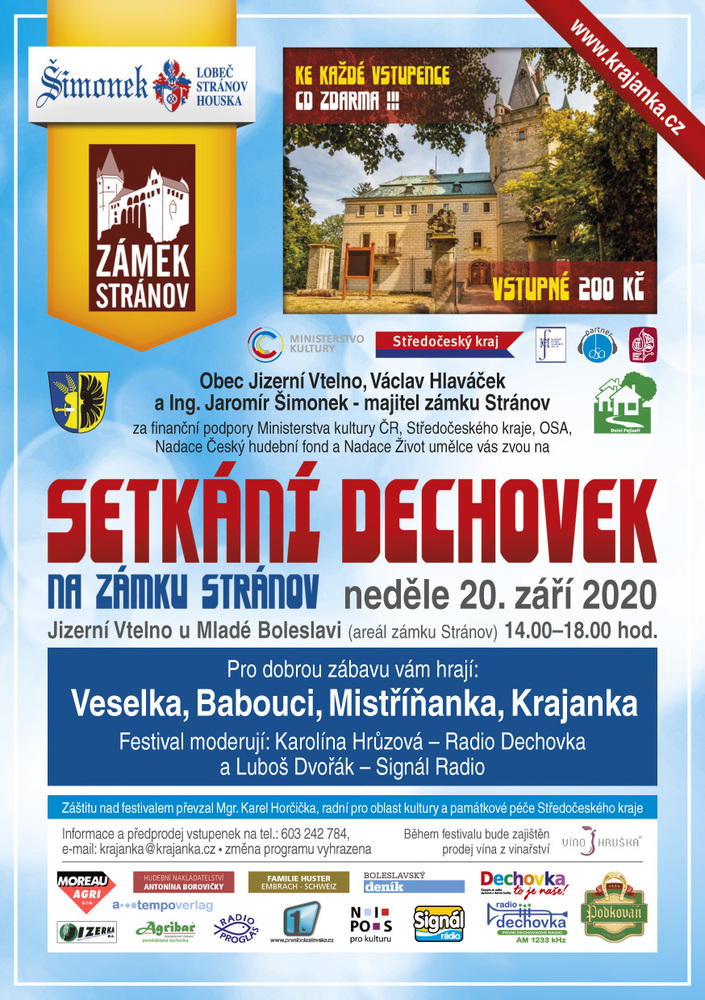 Setkání dechovek na zámku Stránov_2020